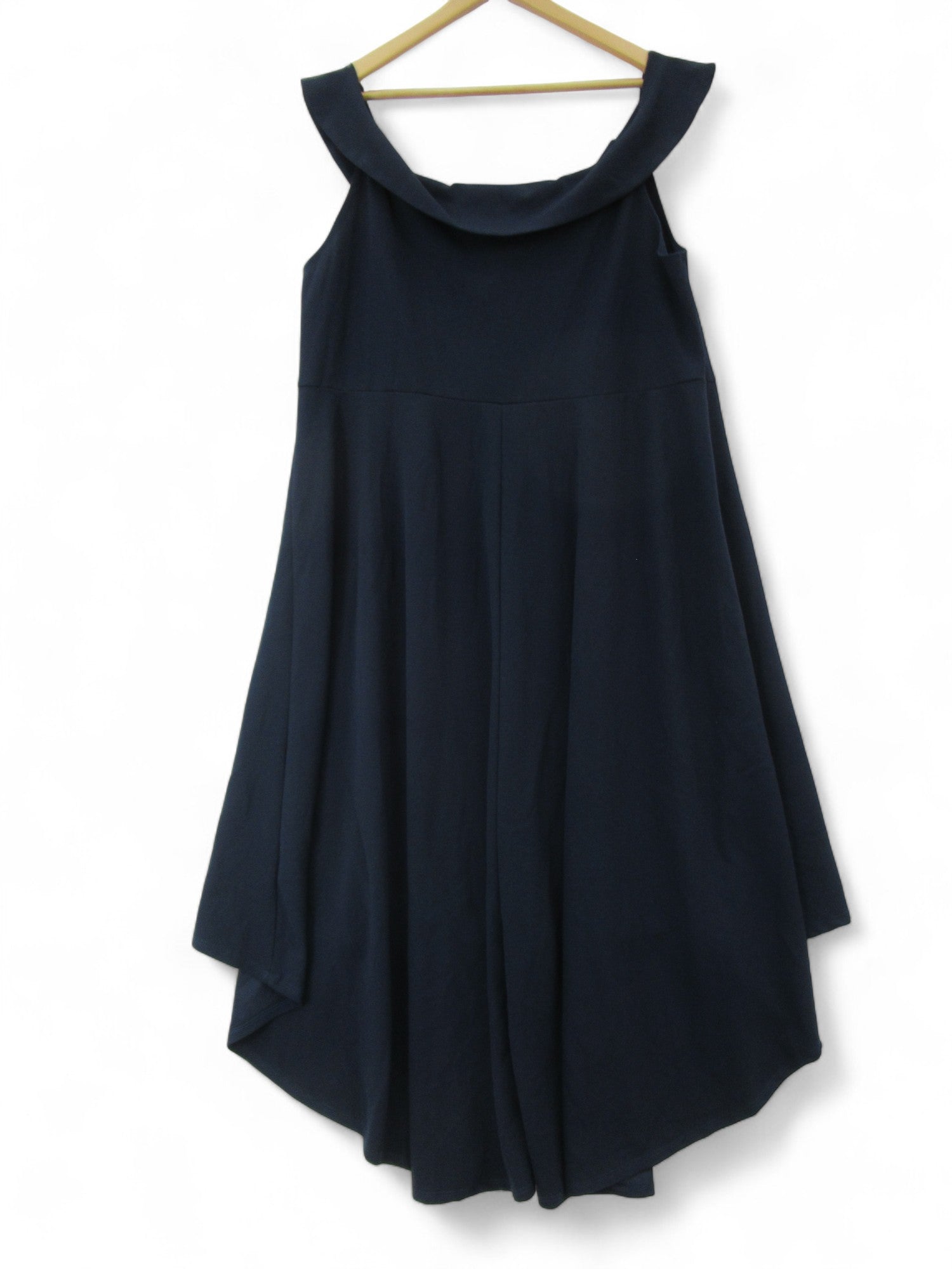 back image for Yours High Waist Dress Navy Blue UK 24 Womenswear | Pre-loved