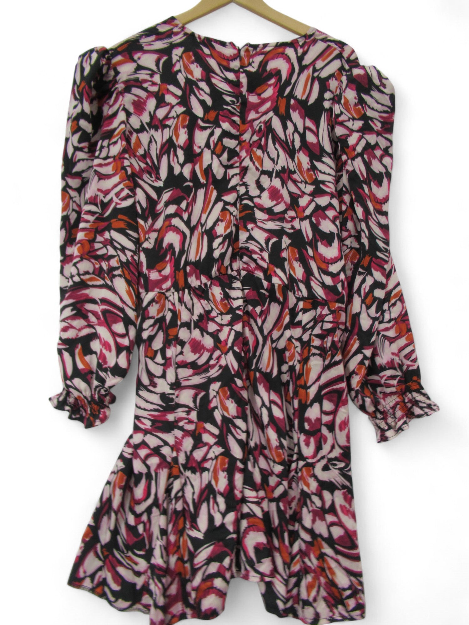 back image for Girl In Mind Silky Dress UK 22 Multicoloured Womenswear | Pre- loved 