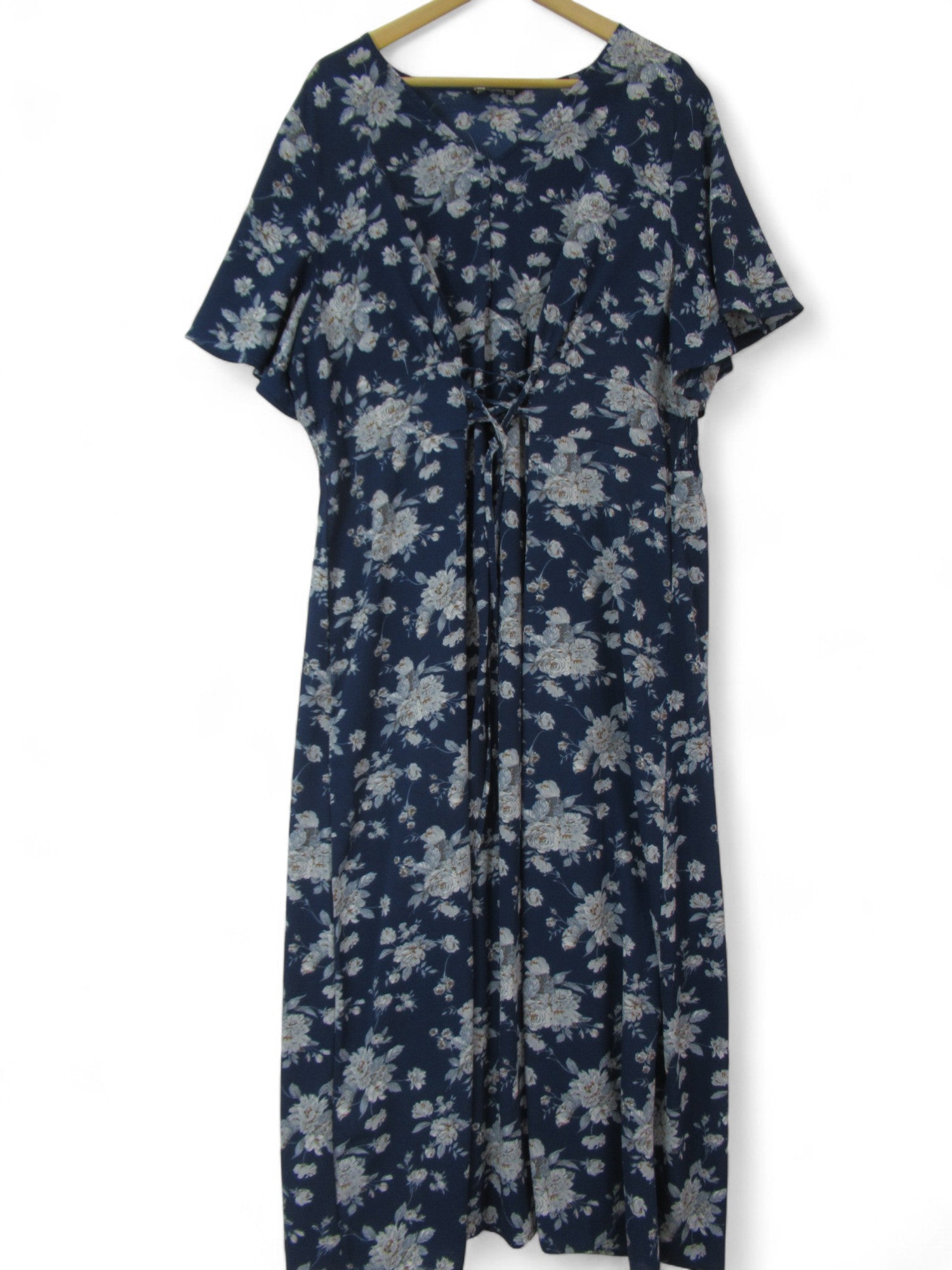 front image for Bloomchic Dress UK 22-24 Blue Floral Womenswear | Pre-loved