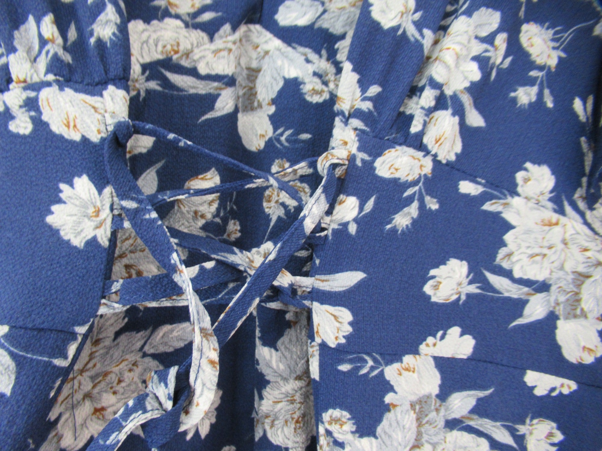 tie image for Bloomchic Dress UK 22-24 Blue Floral Womenswear | Pre-loved