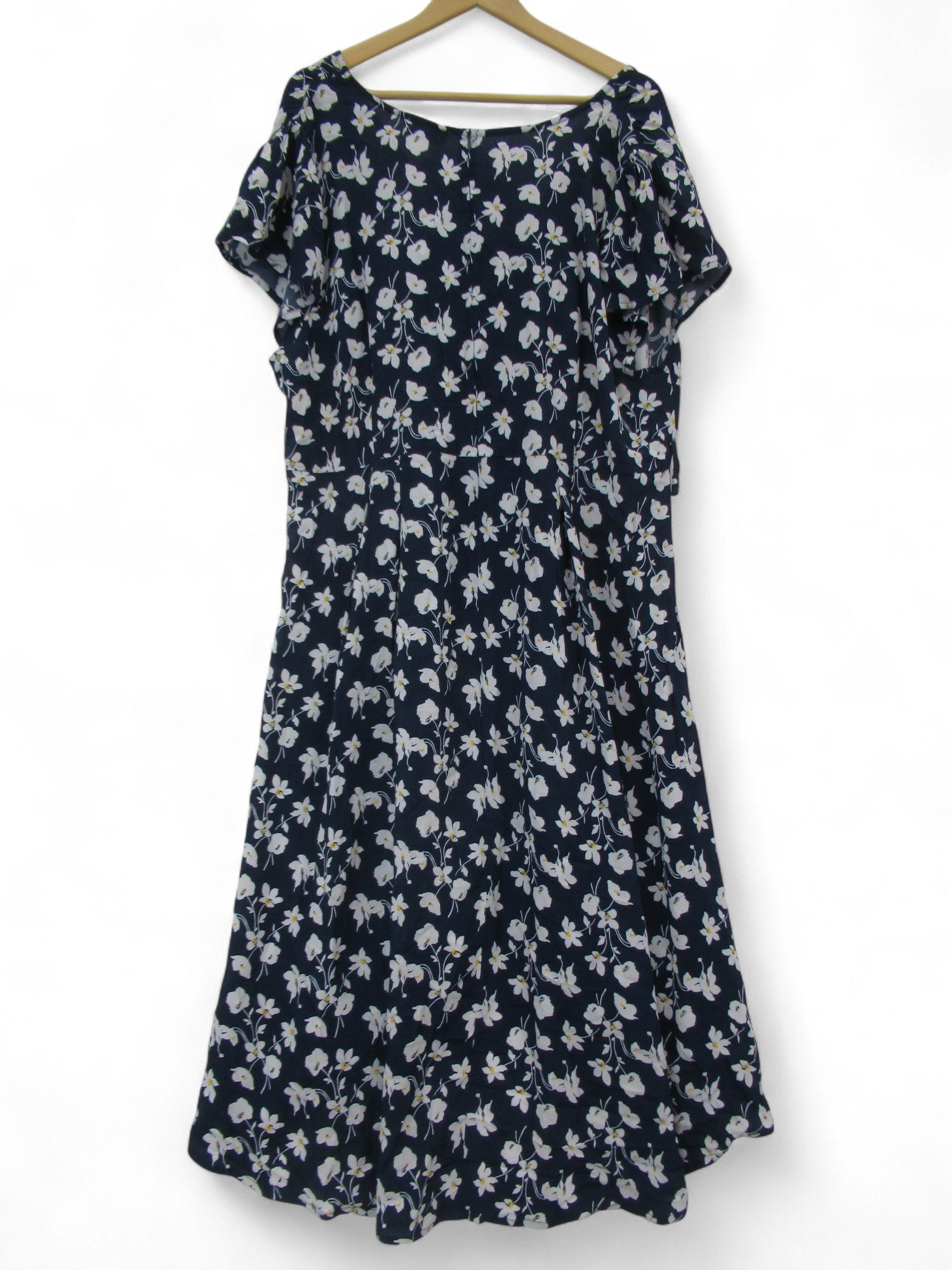 back image for Yours London Dress UK 22 Navy Floral Womenswear | Pre-loved