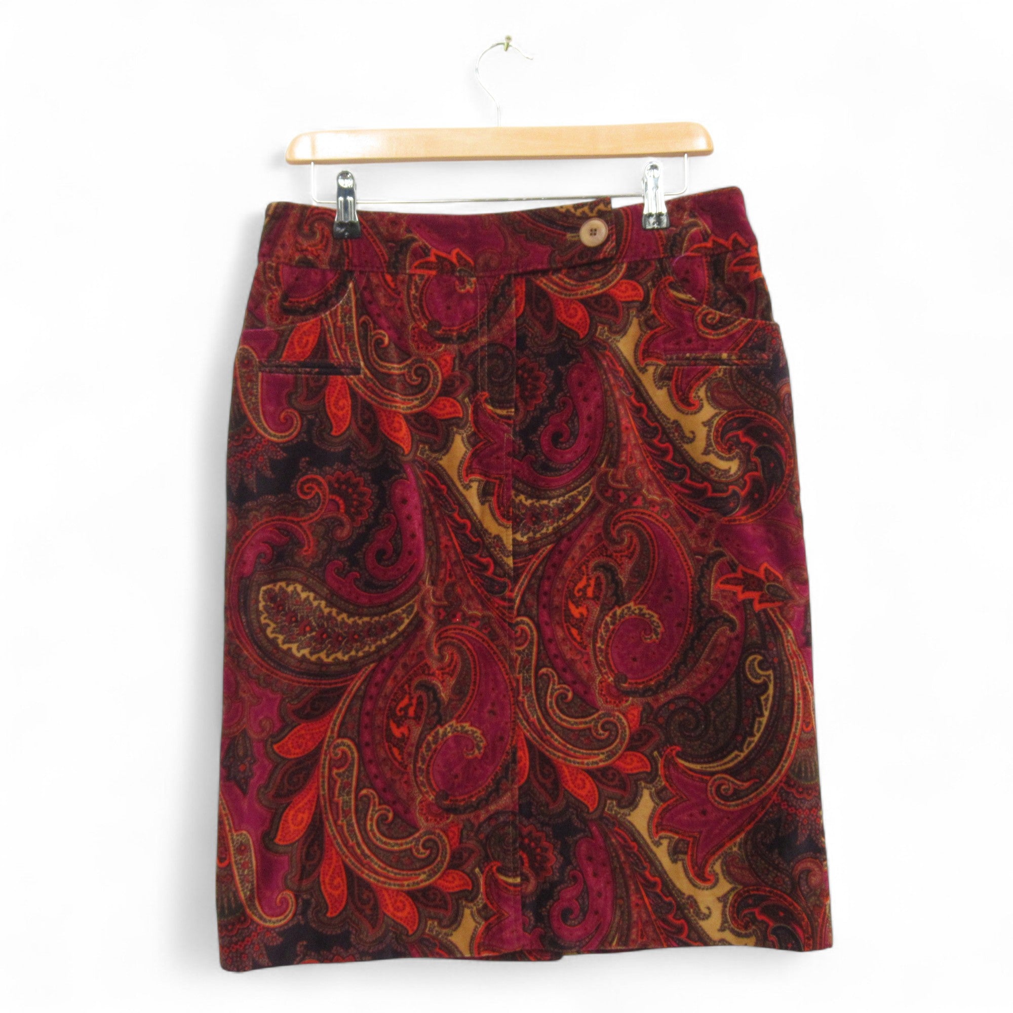 front image for Bogner Vintage Paisley Skirt W30" Multicoloured Womenswear | Pre-loved