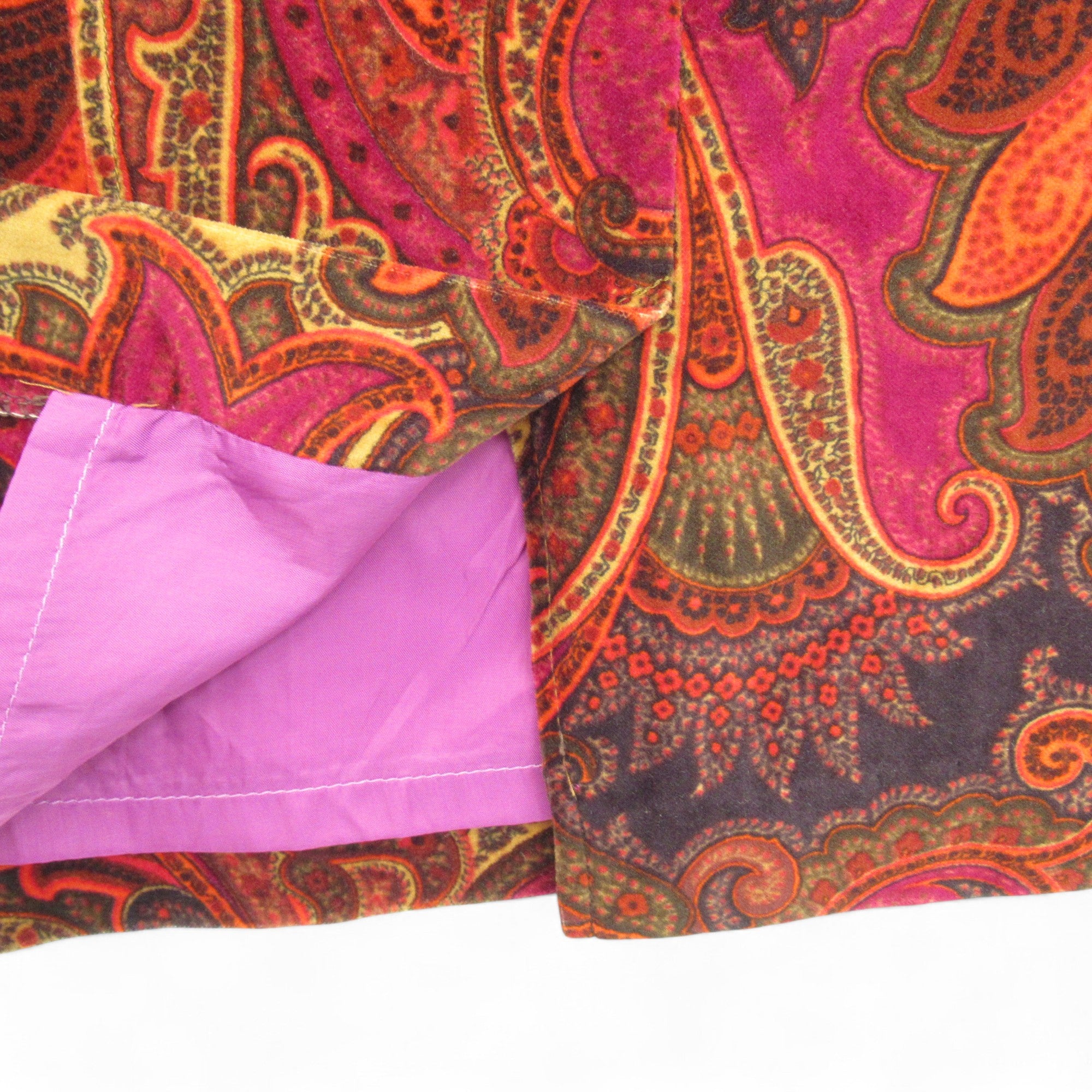 slit image for Bogner Vintage Paisley Skirt W30" Multicoloured Womenswear | Pre-loved