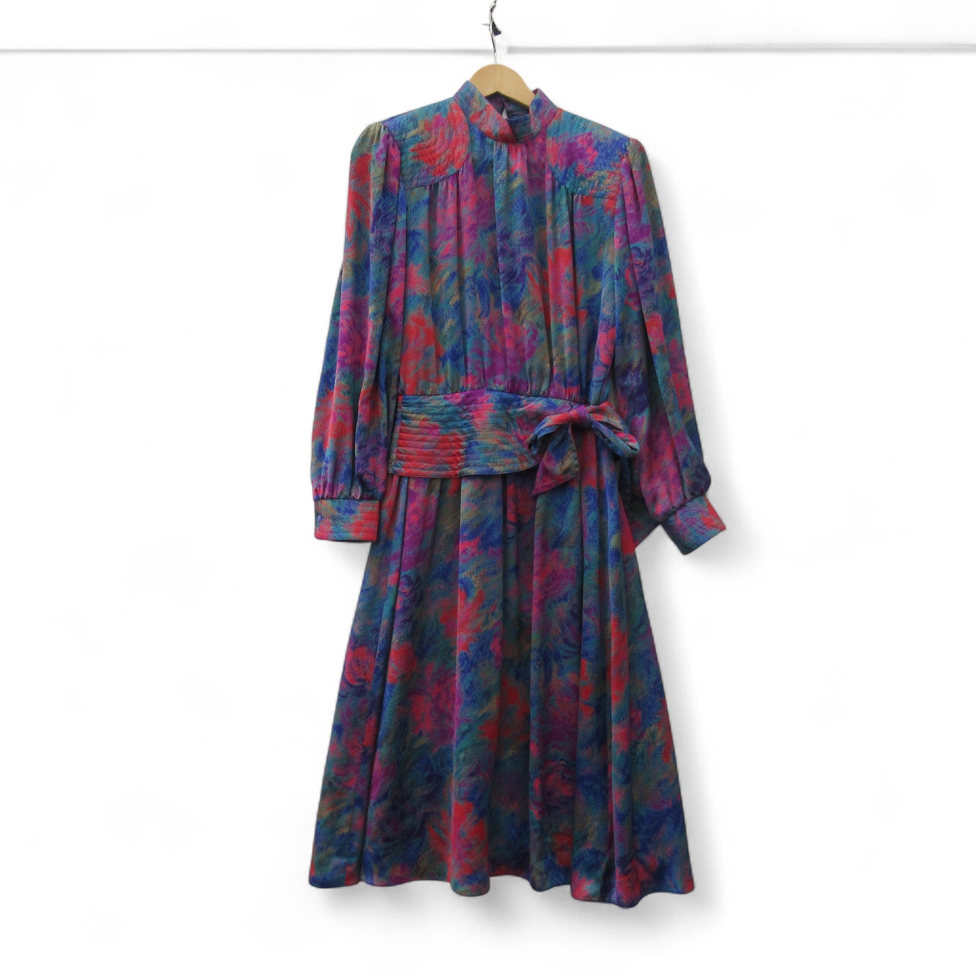 front image for Schoi Vintage 1970s Dress UK 14 Multicoloured Womenswear | Pre-loved 