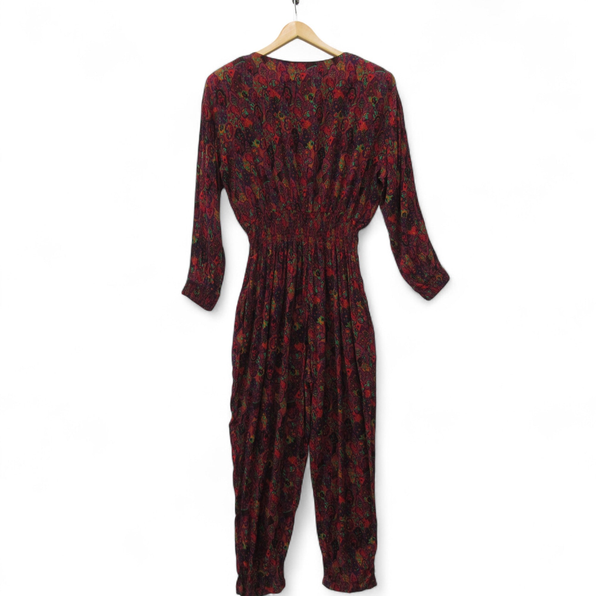 back image for Donna Toran Vintage Jumpsuit Multicoloured UK 14 Womenswear | Pre-loved