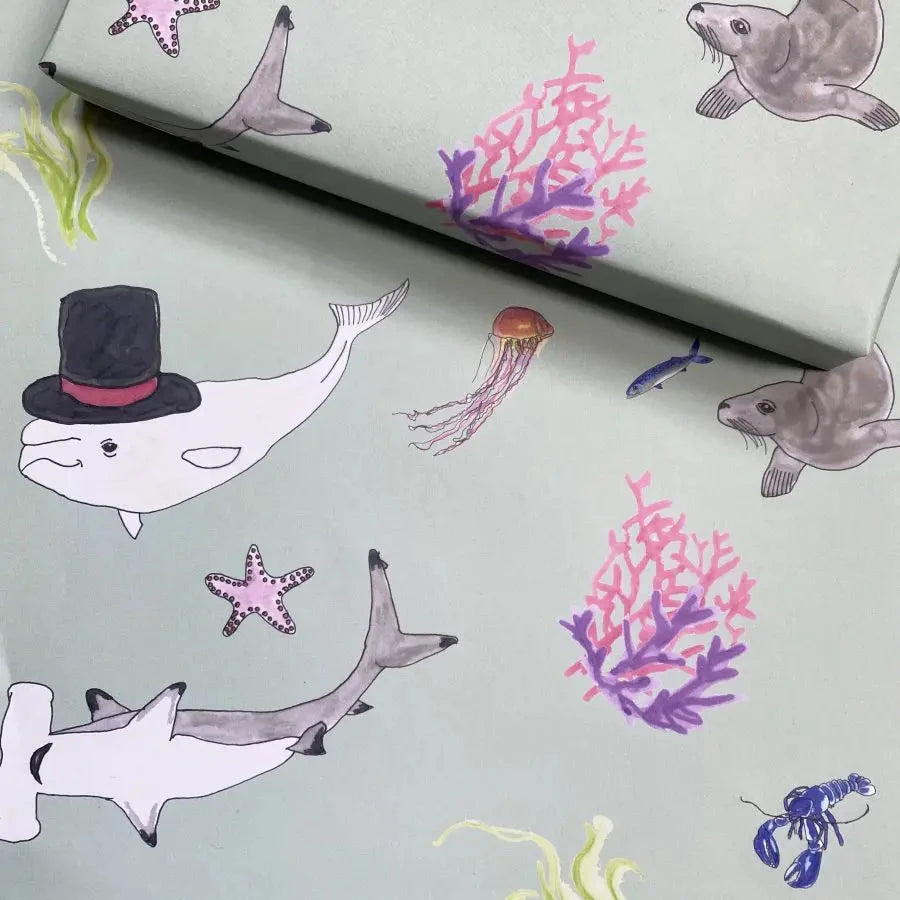 Under the Sea Wrapping Paper | Kat Draws It