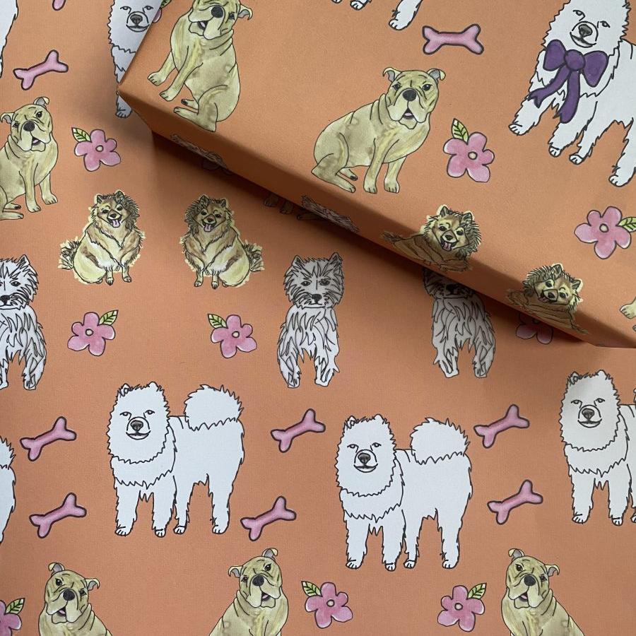 Dog Wrapping Paper | Kat Draws It