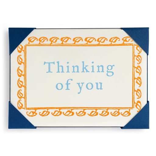Thinking Of You- 5 pack Letterpress Greeting Cards-  Archivist
