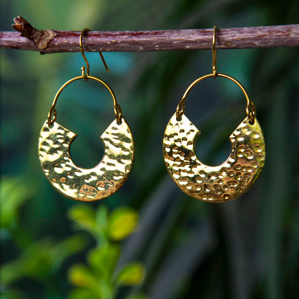 Horseshoe Brass Earrings