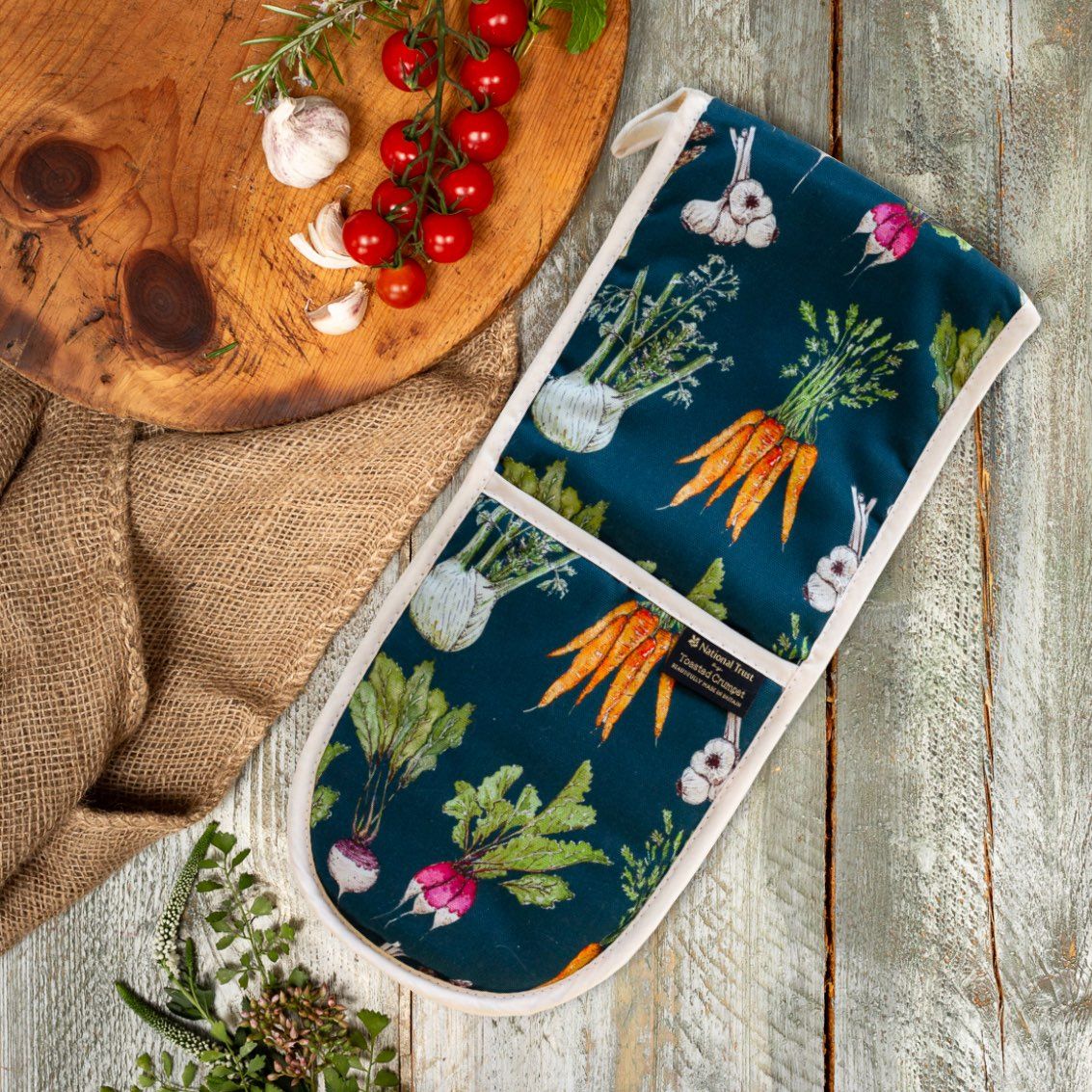 The Kitchen Garden | Cotton Double Oven Glove