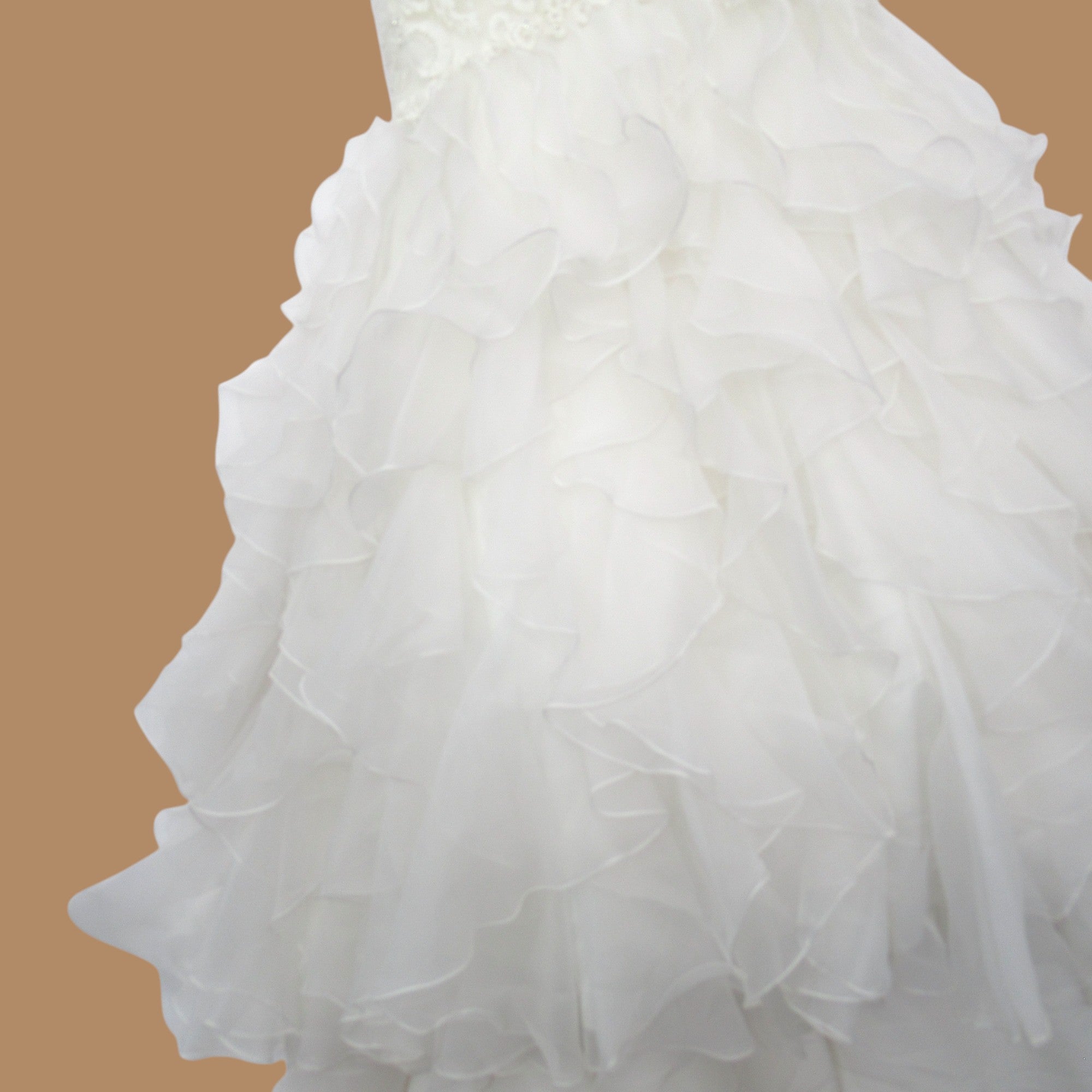 bottom image for Opulence Wedding Dress Ivory UK 14 Womenswear | Pre-loved 