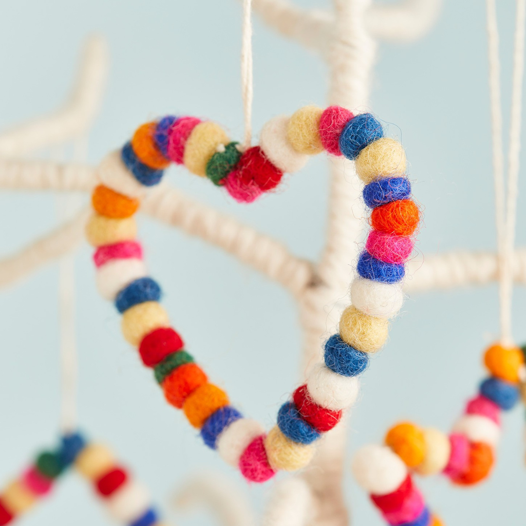 Heart Mini Felt Decoration | Namaste