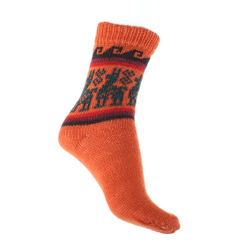 Burnt Orange | Llama Socks