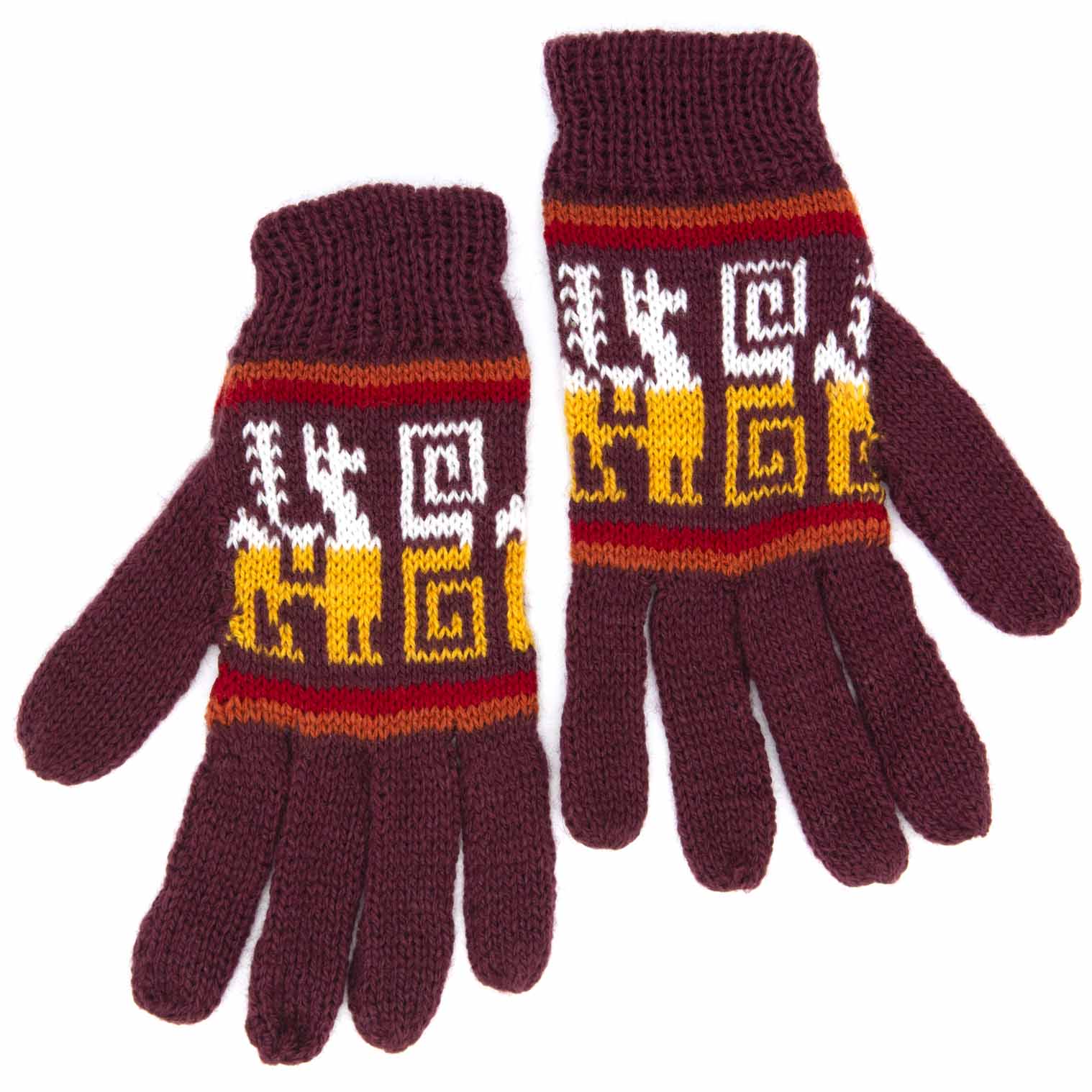Burgundy | Llama Gloves