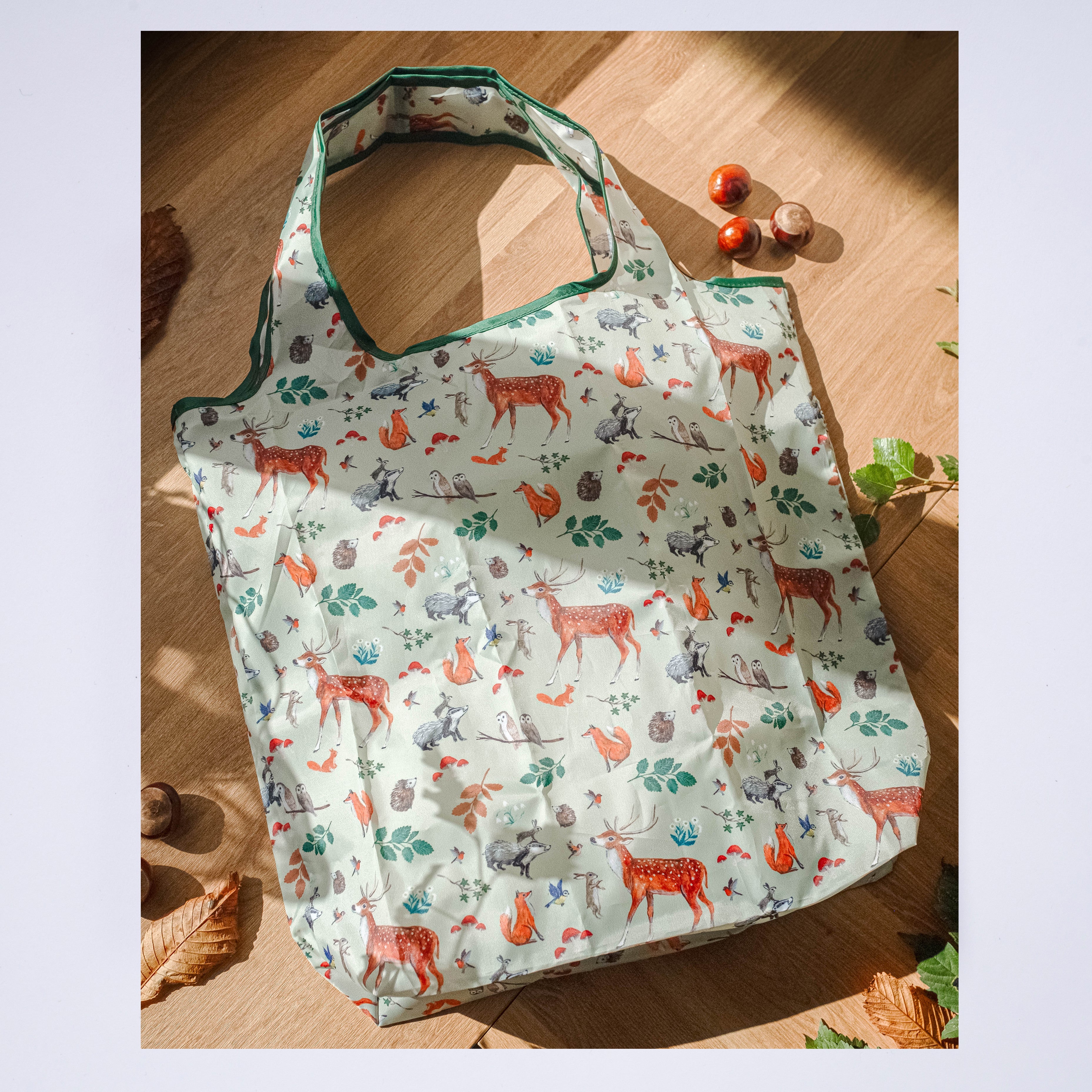 Woodland packable bag