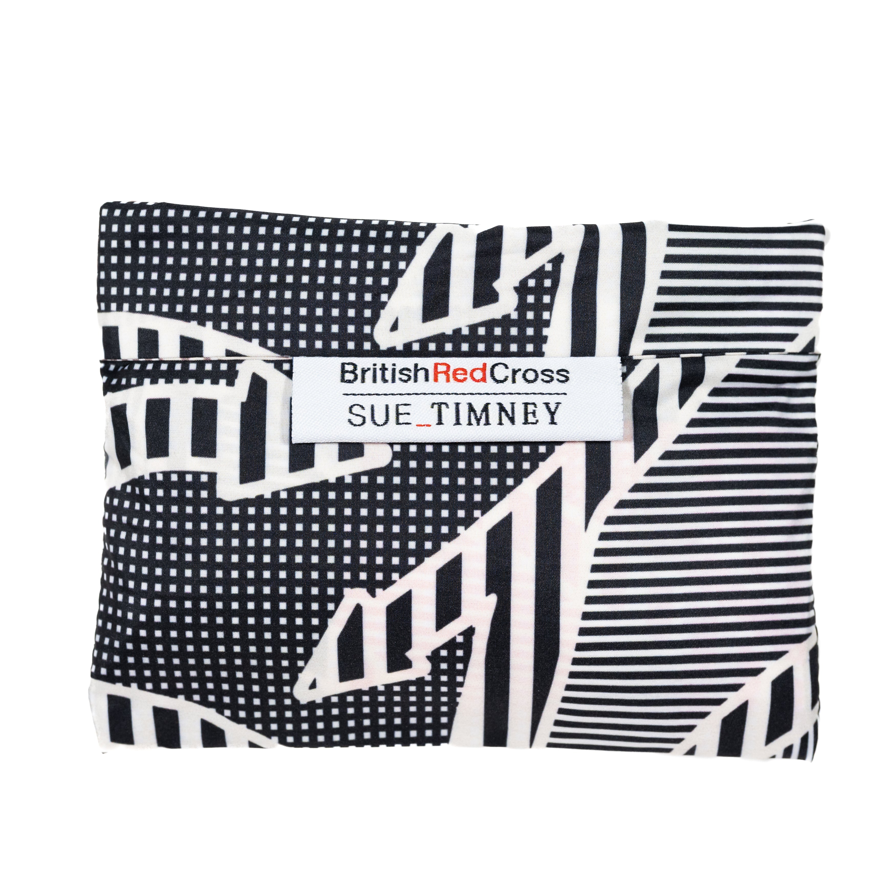 Sue Timney- Colour Block Arrow - Recycled Packable Shopping Bag