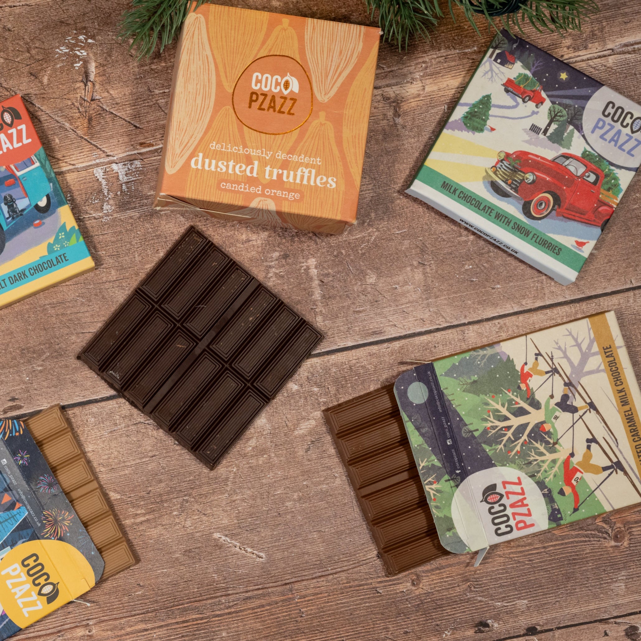Milk Chocolate with Snow Flurries | Coco Pzazz