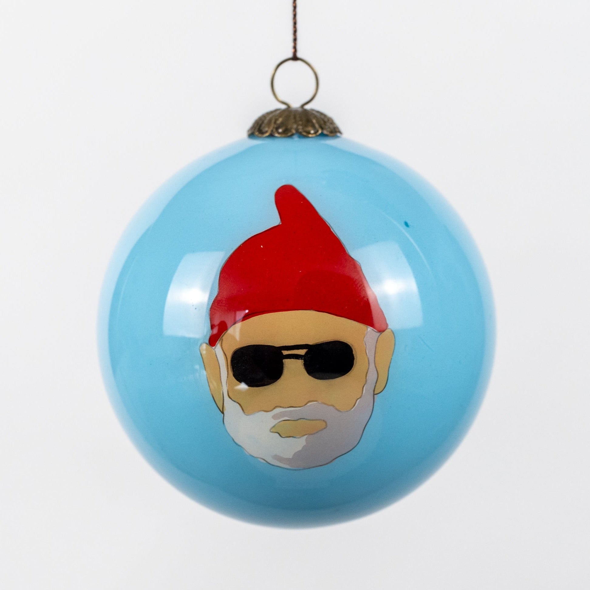 Bill Murray Hand Painted Glass Christmas Bauble