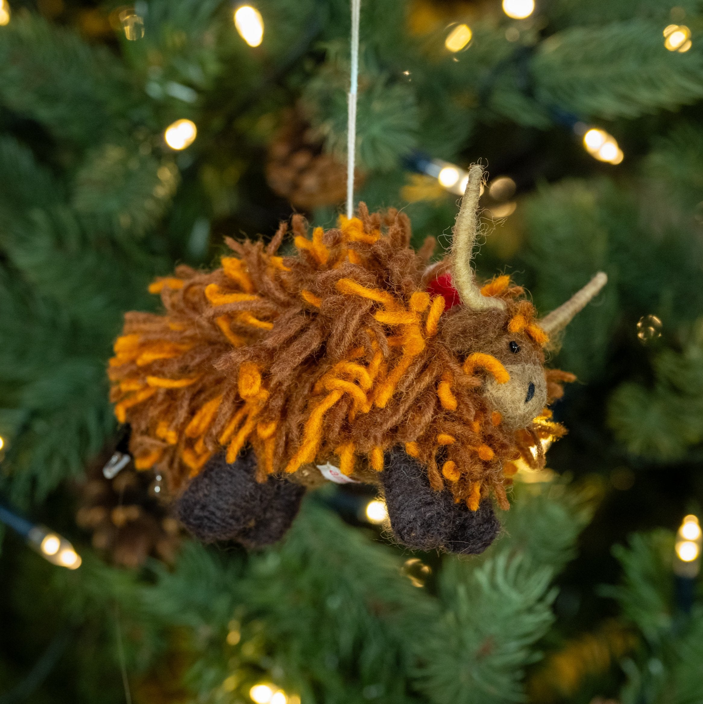 Christmas Highland Cow | Handmade Christmas Decoration