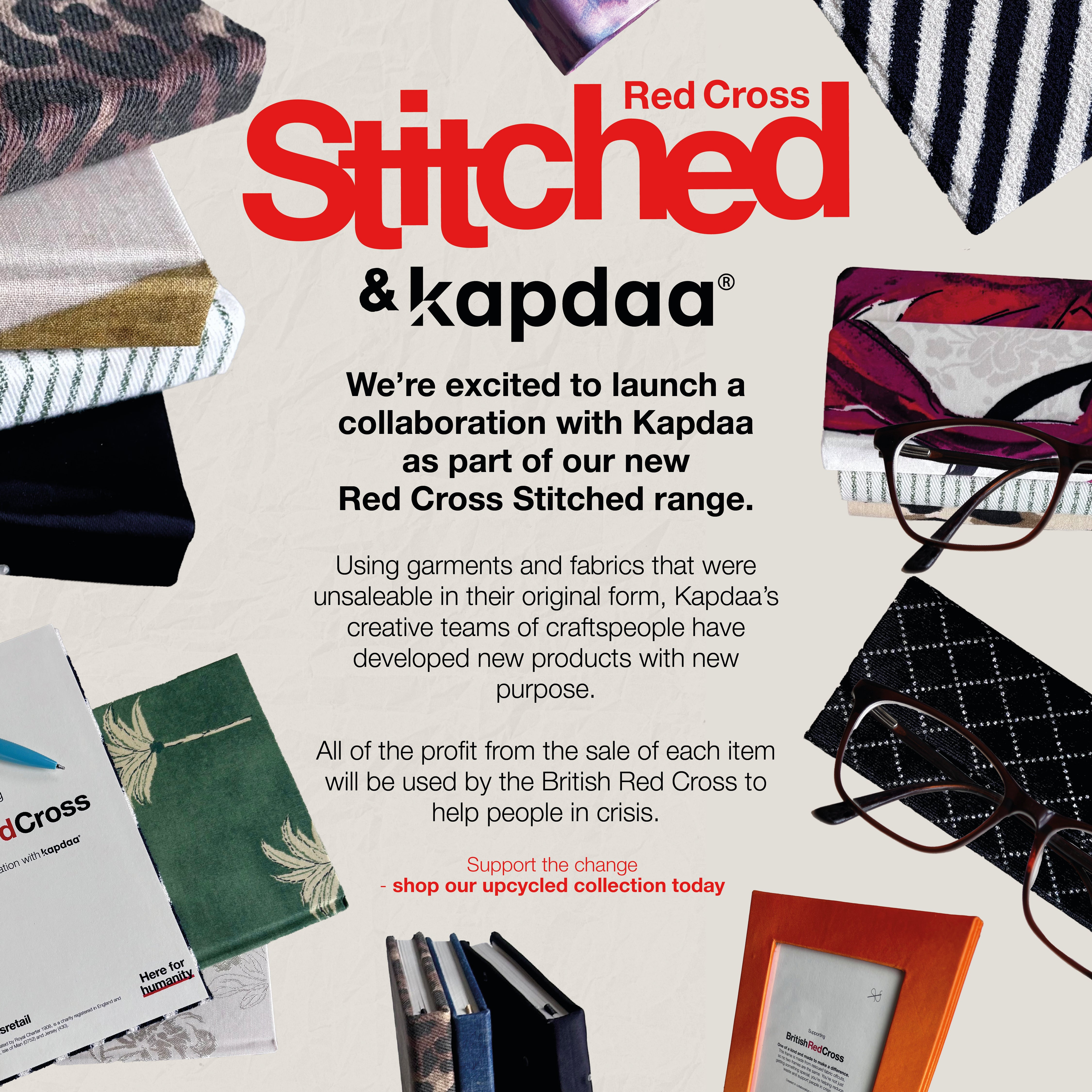 A5 Notebook | Redcross Stitched and Kapdaa