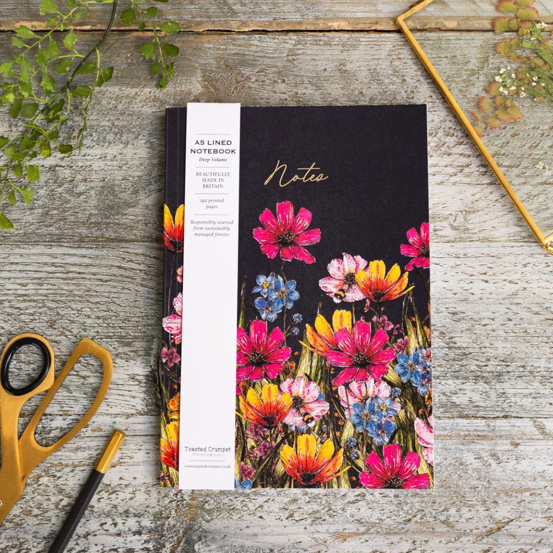 The Regency Gardens Noir | A5 Chunky Notebook