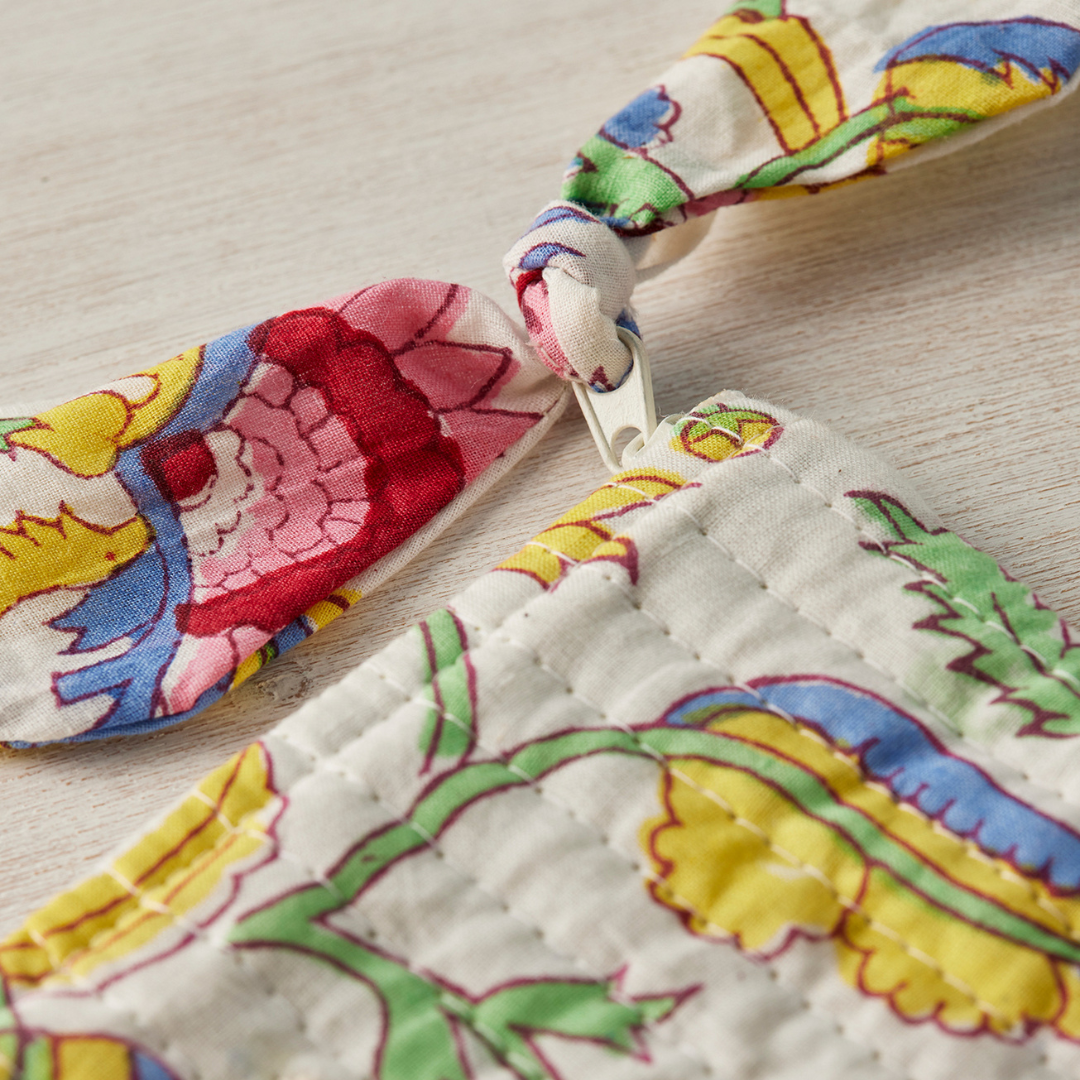 Shvanthi Block Print Pouch | Namaste