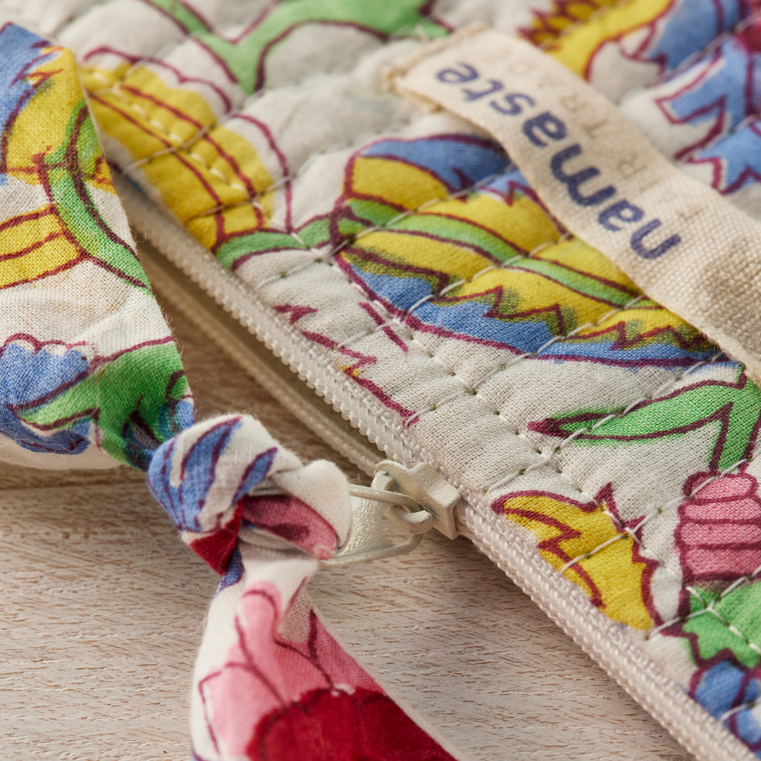 Shvanthi Block Print Pouch | Namaste
