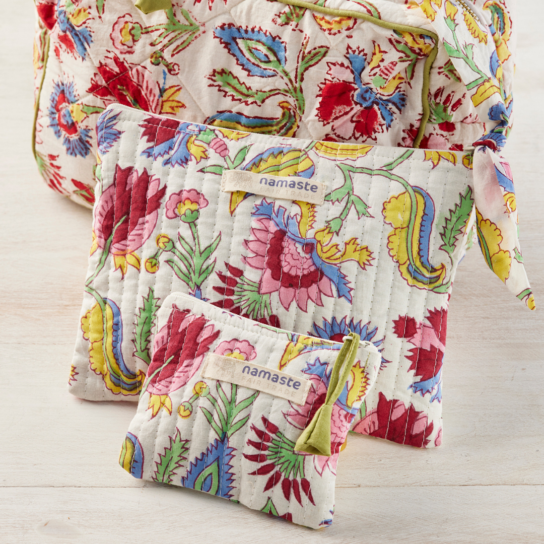 Shvanthi Block Print coin purse | Namaste