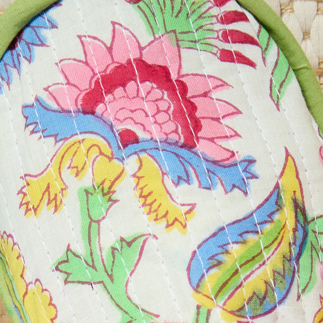Shvanthi Block Print Slippers | Namaste