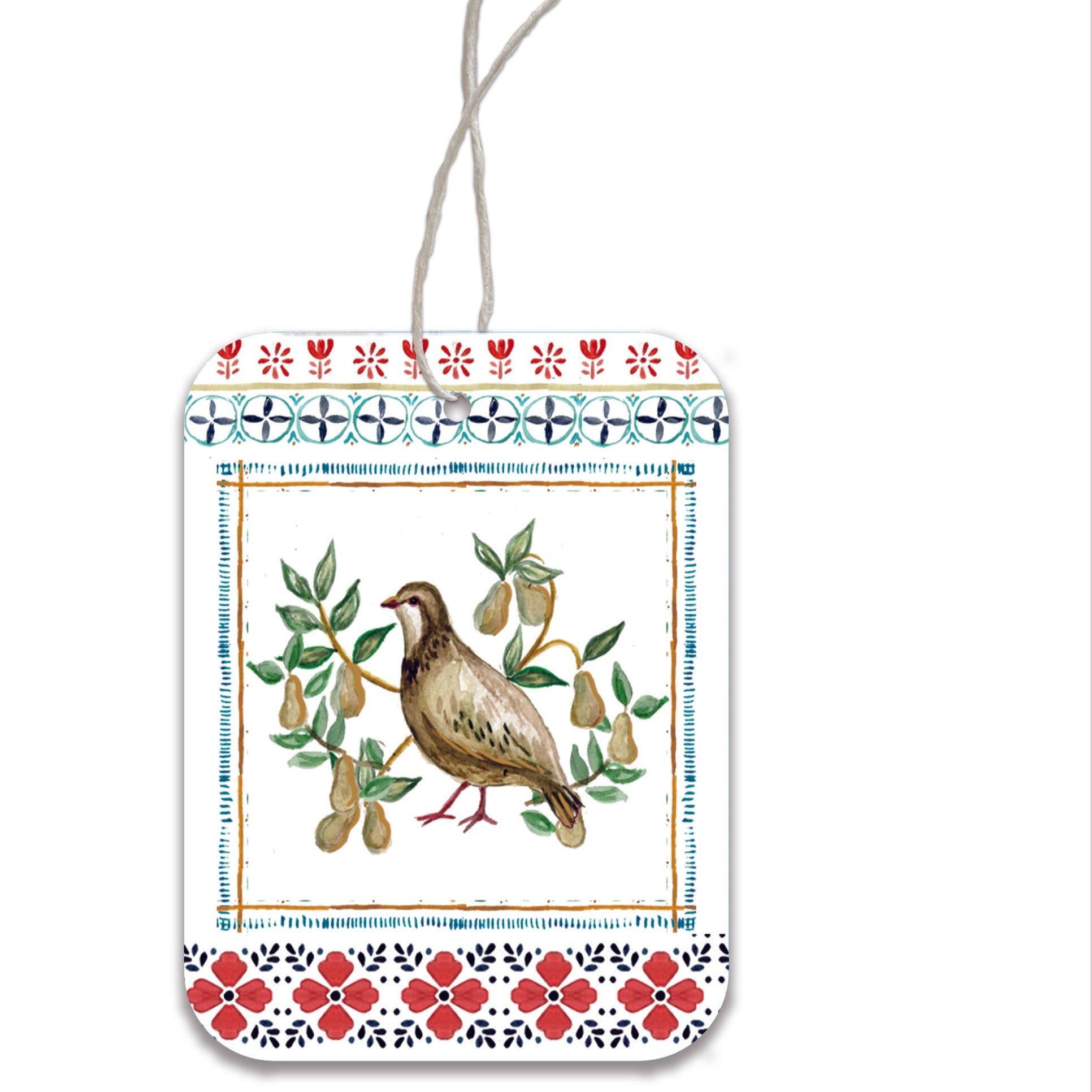 Twelve Days set of gift wrap sheets and tags