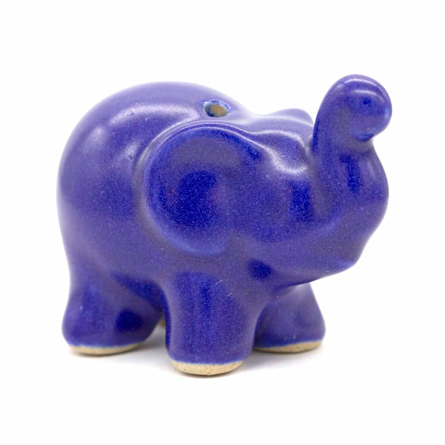 Blue | Elephant incense holder
