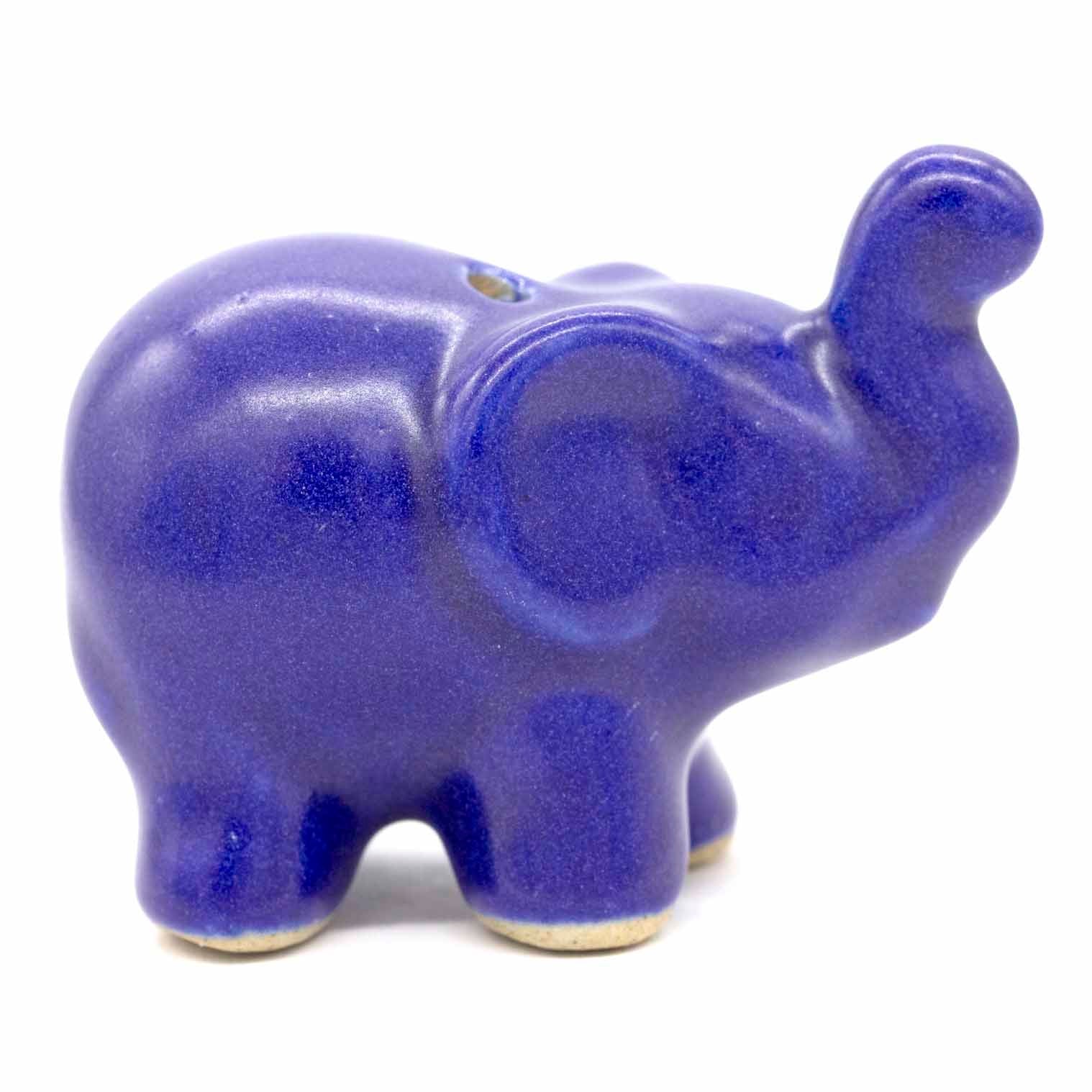 Blue | Elephant incense holder