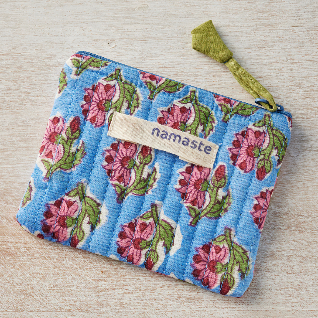 Taruni Block Print Coin Purse | Namaste