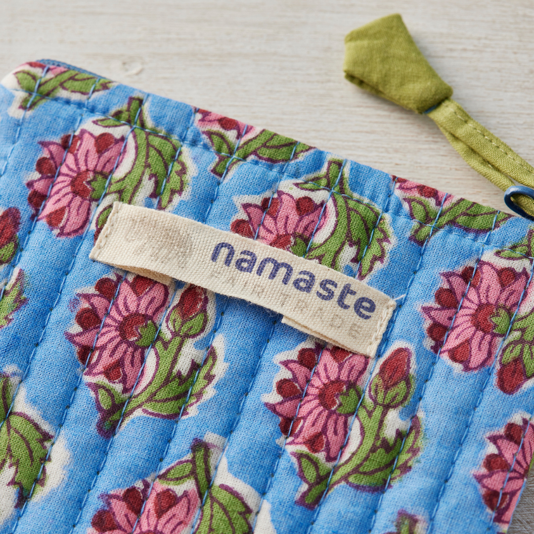 Taruni Block Print Coin Purse | Namaste