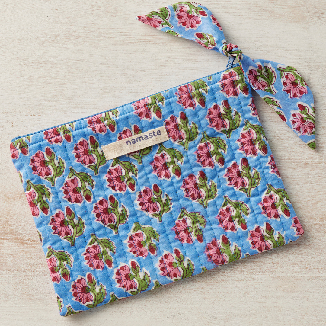 Taruni Block Print Pouch | Namaste