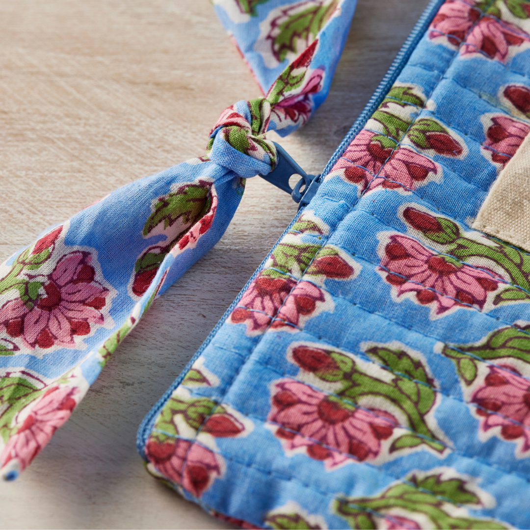 Taruni Block Print Pouch | Namaste