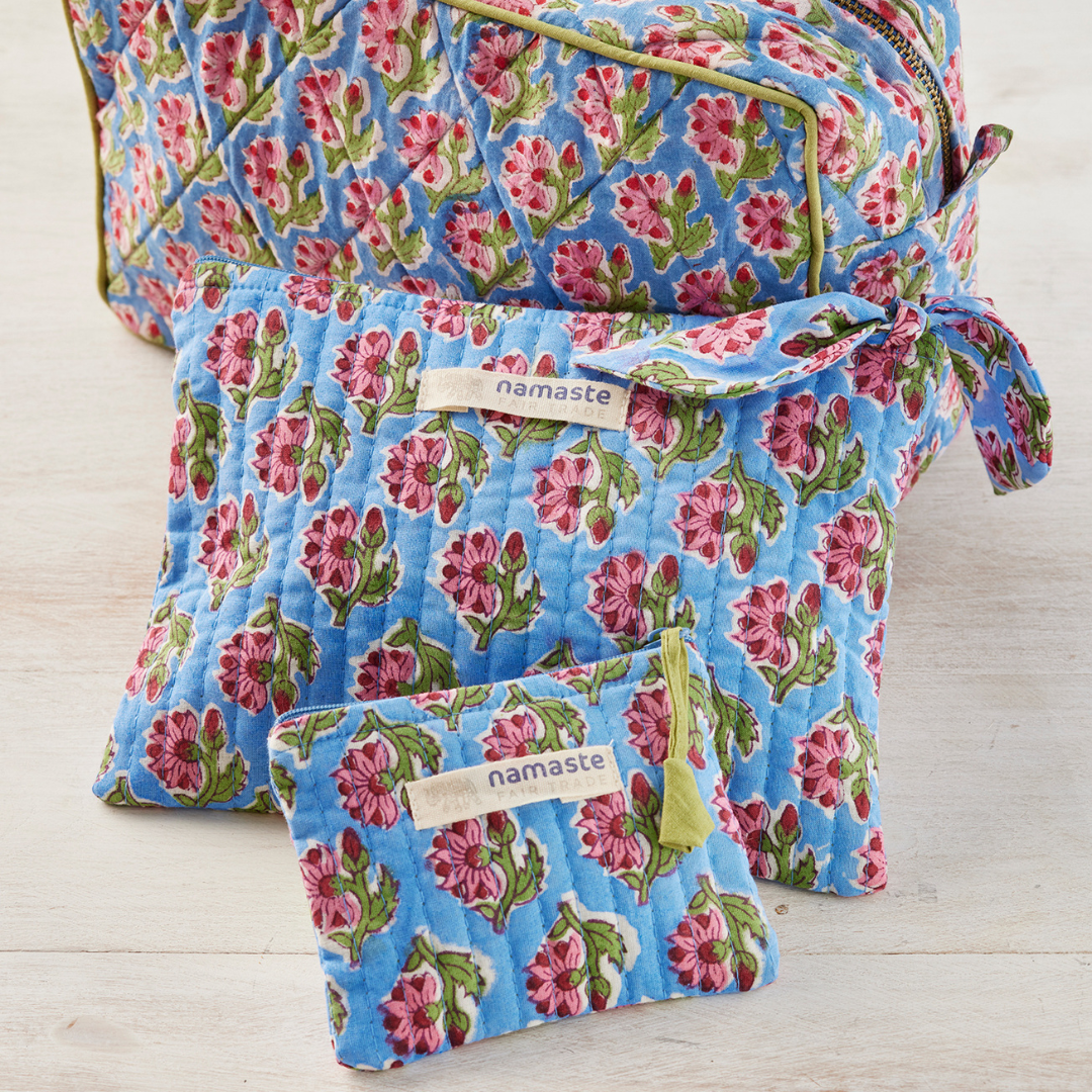 Taruni Block Print Pouch | Namaste