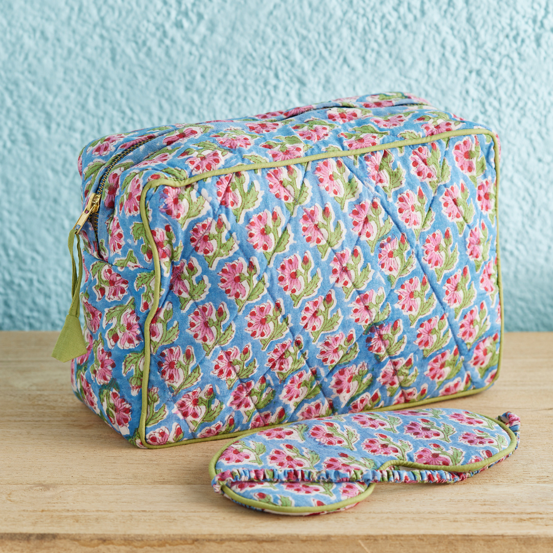 Taruni Block Print Wash Bag | Namaste