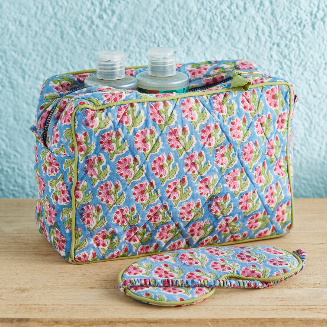 Taruni Block Print Wash Bag | Namaste
