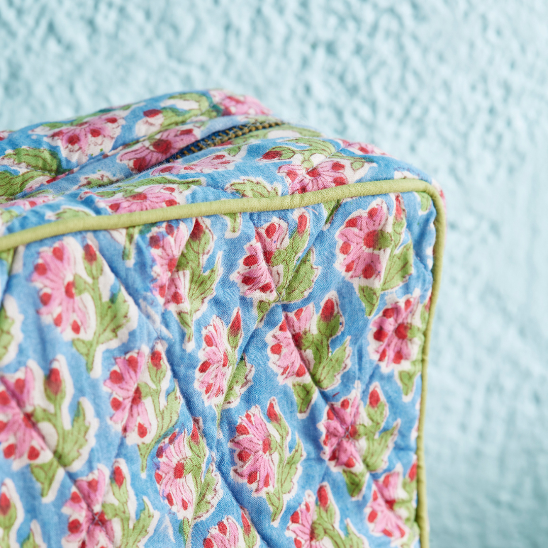 Taruni Block Print Wash Bag | Namaste