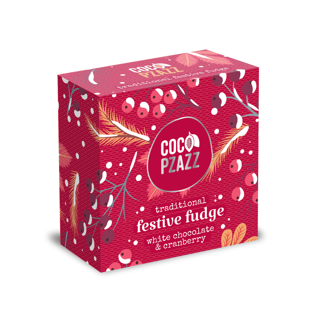 White chocolate and cranberry Festive Fudge | Coco Pzazz