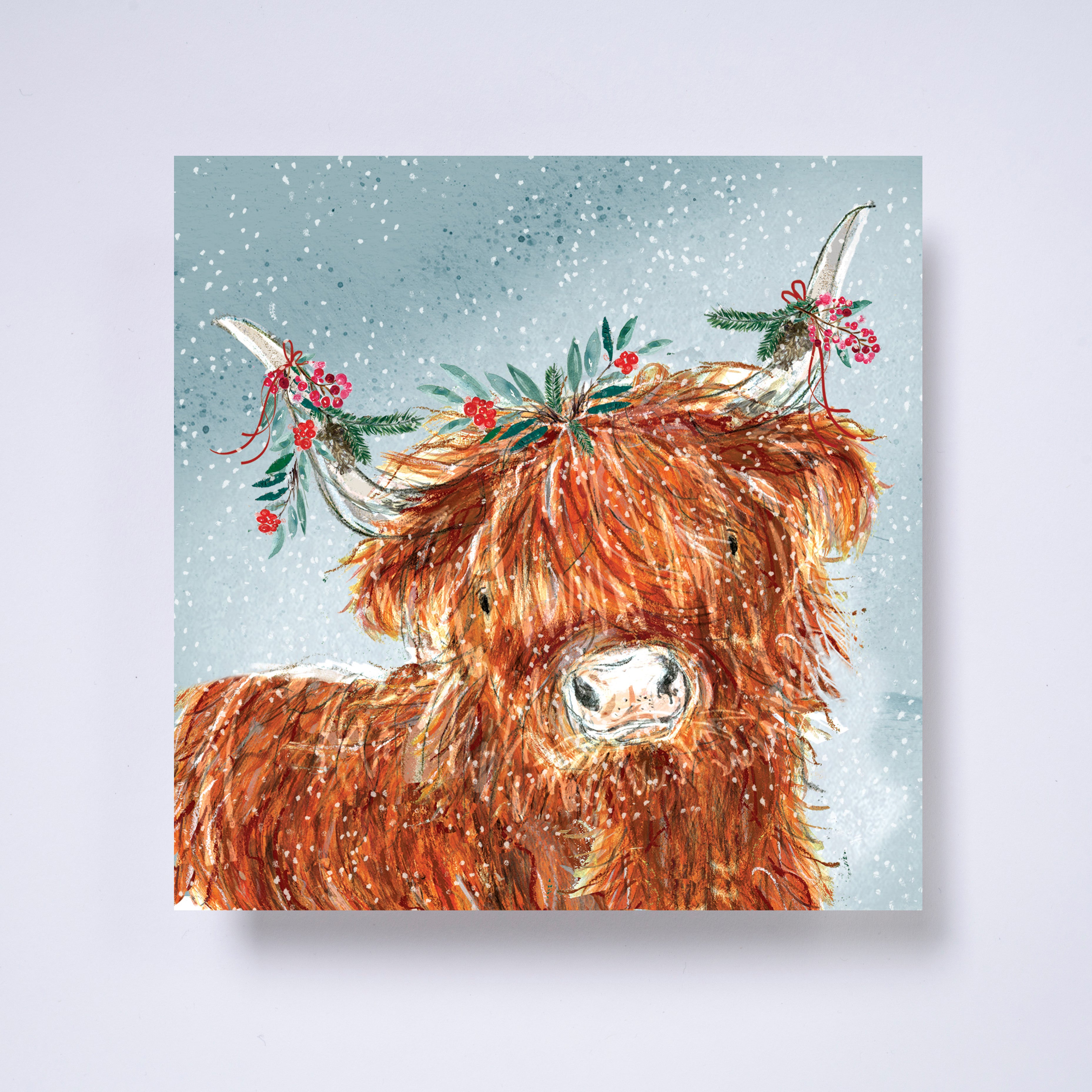 Highland cow - pack of 10 charity Christmas cards with envelopes