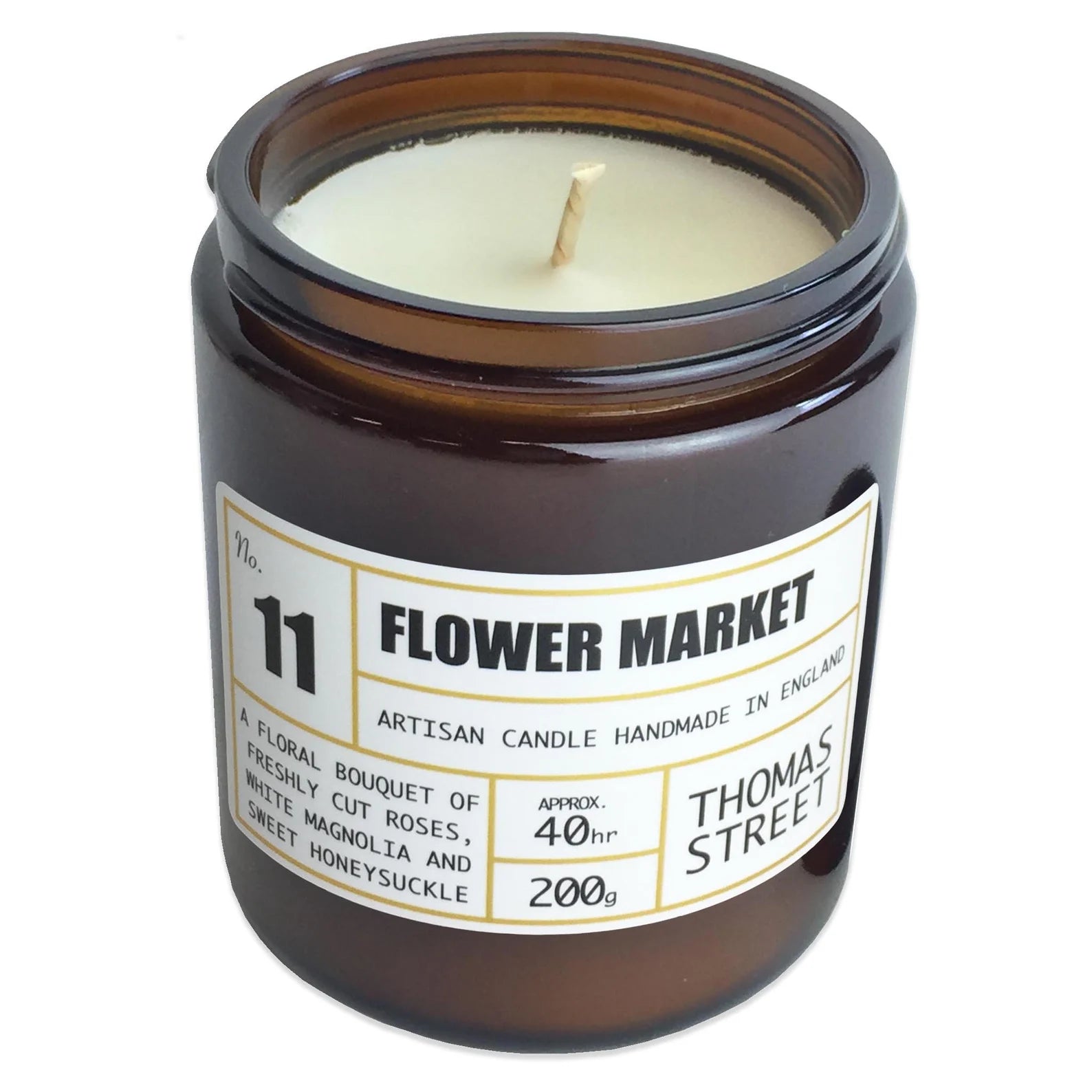 Thomas Street Flower Market Soy Wax Scented Candle 200g