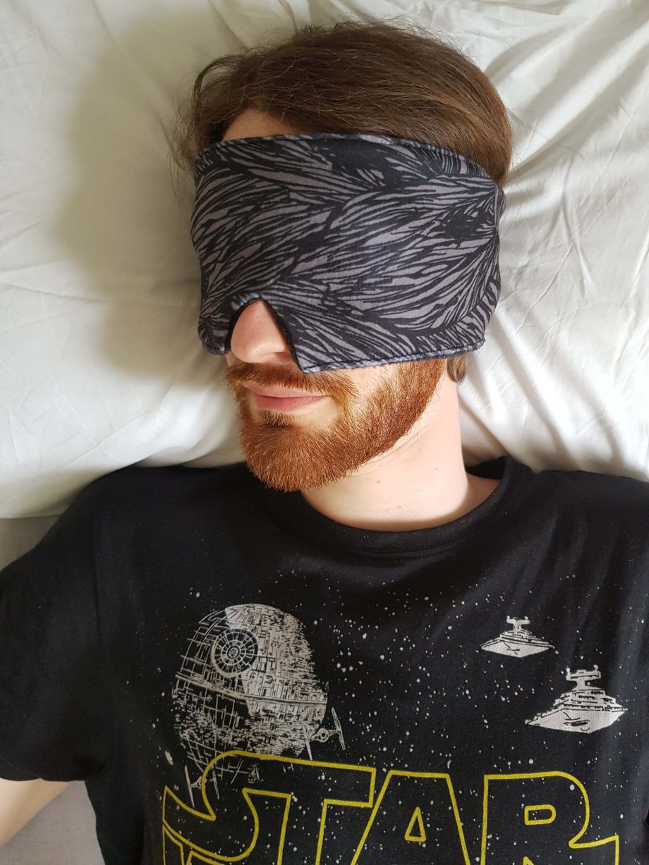 Sleep Mask - Black Calm Wrap