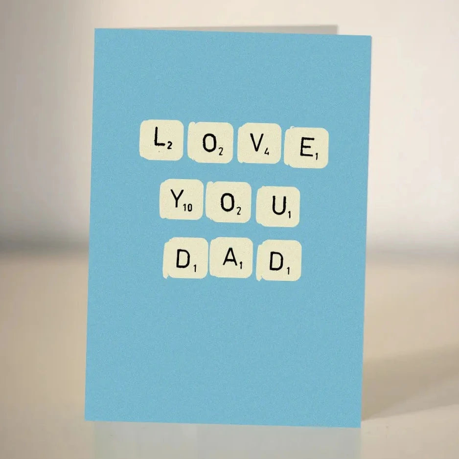Love you Dad- Father’s Day Card- Blue