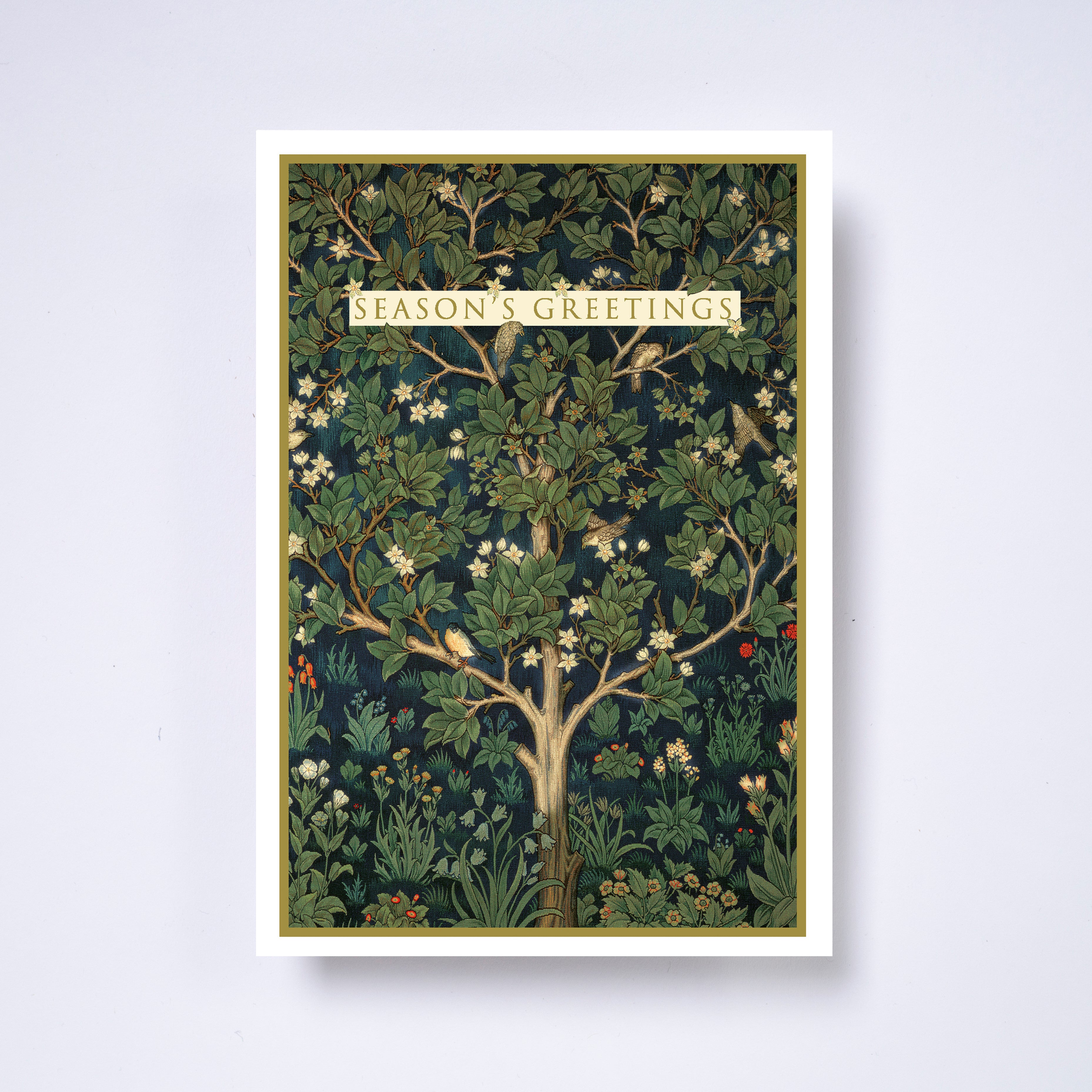 Botanical tree - pack of 10 charity Christmas cards with envelopes