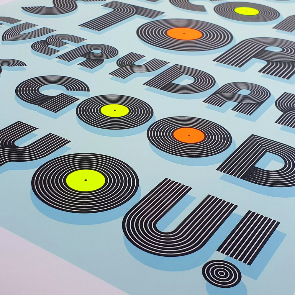 Vinyl Lover Typography Print