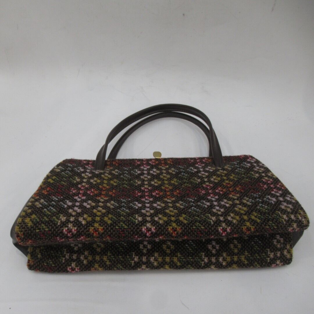 Vintage Welsh Tapestry Handbag Autumnal Colours Retro Womens Bags Frame Opening
