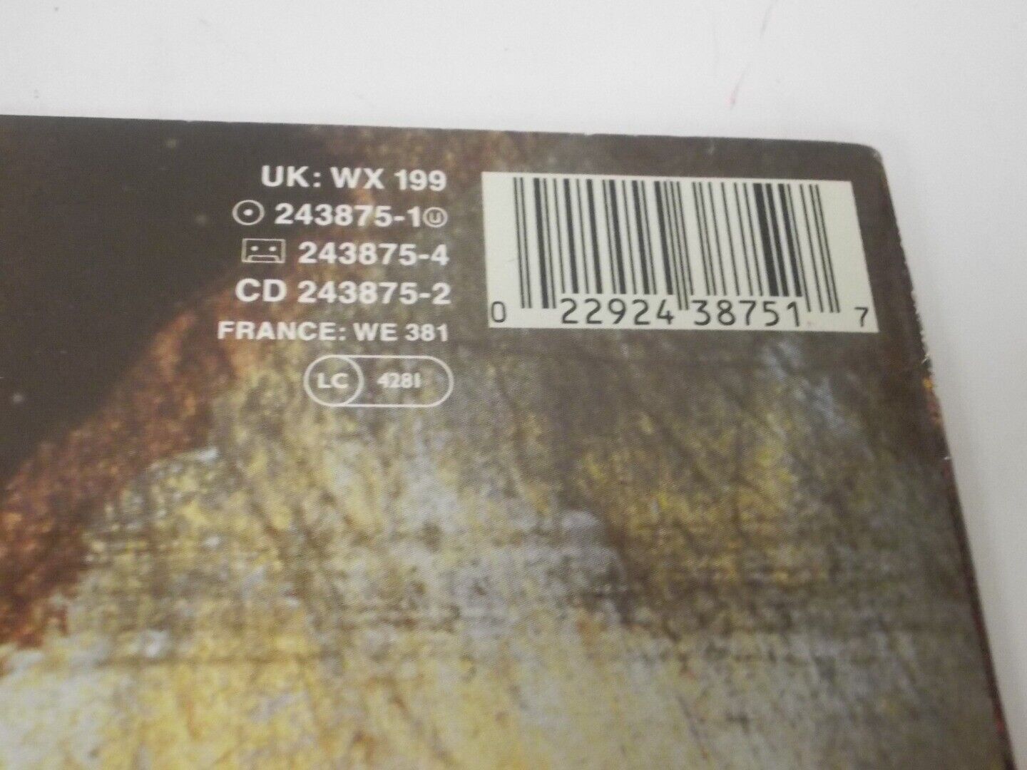 Enya Watermark Vinyl Record UK: WX 199 243875 243875-4 243875-2 WE 381 LG 4281