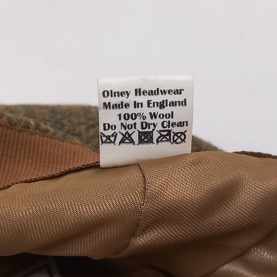 Olney Headwear Tweed Flat Cap Medium Green Mens Country Outdoors Shooting Check